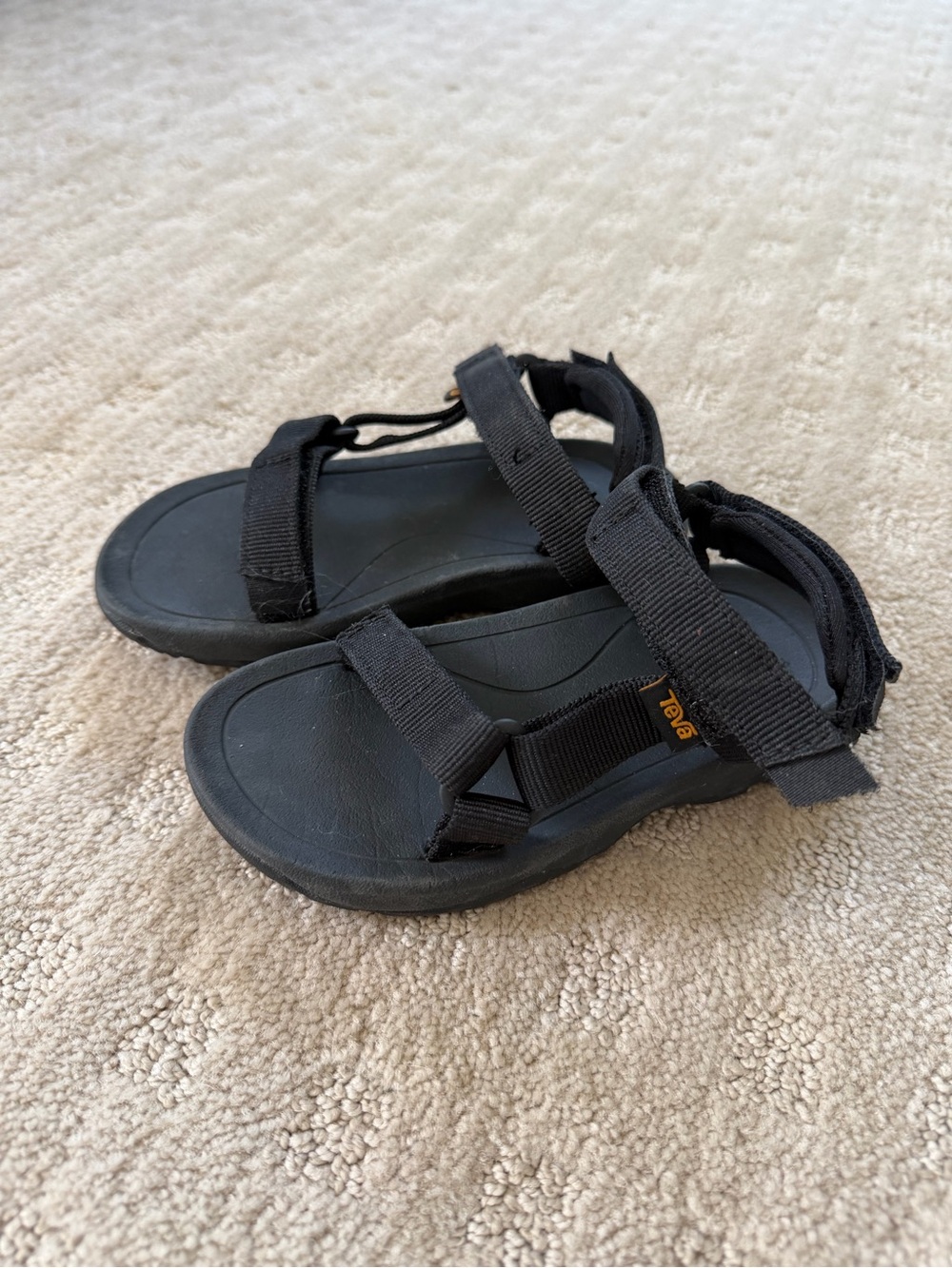 Teva Kids' Black Open-Toe Sport Sandals size